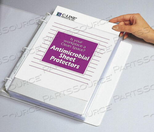 OEM#: 62033SHEET PROTECTOR ANTIMICROBIAL PK100 by C-Line