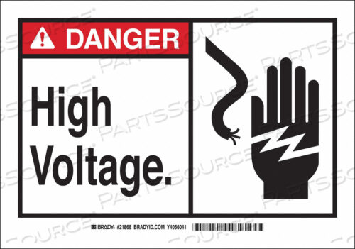 OEM#: 83956SAFETY SIGN LABEL 3-1/2 X 5 SELF-ADHES. by Brady Americas