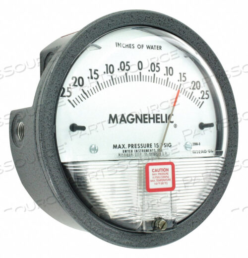 OEM#: 2300-0МАНОМЕТР 0,25 ДЮЙМА ДО 0 ДО 0,25 ДЮЙМА H2O от Dwyer Instruments