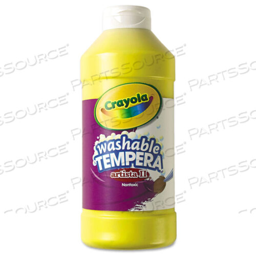 OEM#: 543115034ARTISTA II WASHABLE TEMPERA PAINT, YELLOW, 16 OZ BOTTLE by Crayola
