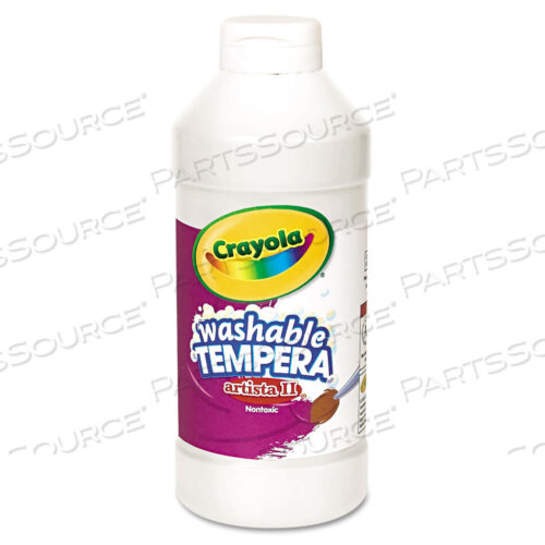 OEM#: 543115053ARTISTA II WASHABLE TEMPERA PAINT, WHITE, 16 OZ BOTTLE by Crayola