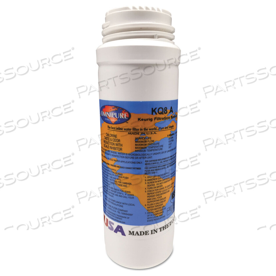 OEM#: 5021ФИЛЬТРУЮЩИЙ КАРТРИДЖ OMNIPURE KQ8 ДЛЯ K150P, B3000SE И БОЛТА от Keurig