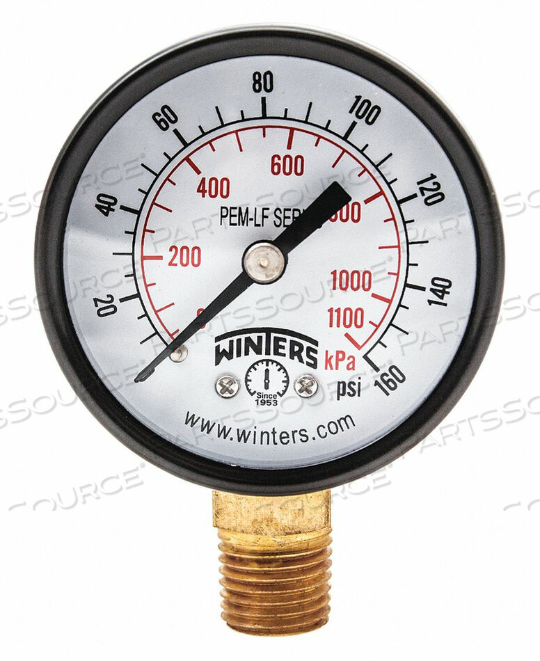 OEM#: PEM203LFJ1379 GAUGE PRESSURE 0 TO 160 PSI 2 IN. by Winters Instruments