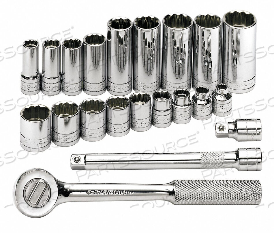 OEM#: 4551 НАБОР ТОРЦЕВЫХ КЛЮЧЕЙ SAE 3/8 IN DR 21 шт от SK Professional Tools