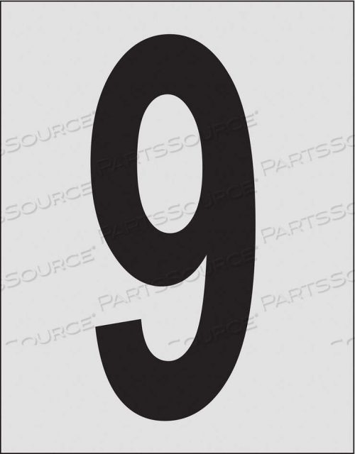 OEM#: 5900-9ЭТИКЕТКА С НОМЕРОМ 1 ДЮЙМ. СИМВОЛ PK25 от Brady Americas