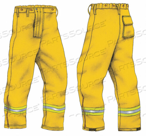 OEM#: TWLD-S03-000-41-YYY - XLWILDLAND TROUSER NOMEX YELLOW XL от Veridian Fire Protective Gear