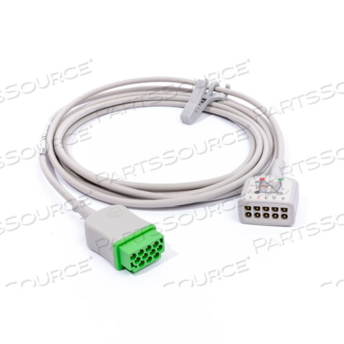 OEM#: 2106305-001-SECG МАГИСТРАЛЬНЫЙ КАБЕЛЬ 3/5-ЖИЛЬНЫЙ AHA 3,6 М/12 ФУТОВ. - СЕРВИСНАЯ ВЕРСИЯ от GE Healthcare
