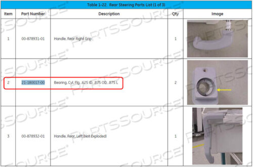 Заменяет OEC Medical Systems (GE Healthcare) 21-180017-00ФЛАНЦЕВЫЙ ПОДШИПНИК