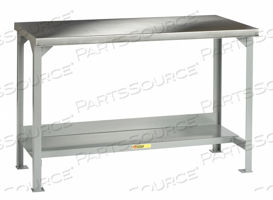OEM#: WSS2-3072-36WORKBENCH W/UNDERSHELF, 16 GA. 304 SERIES STAINLESS, 72WX30D by Little Giant