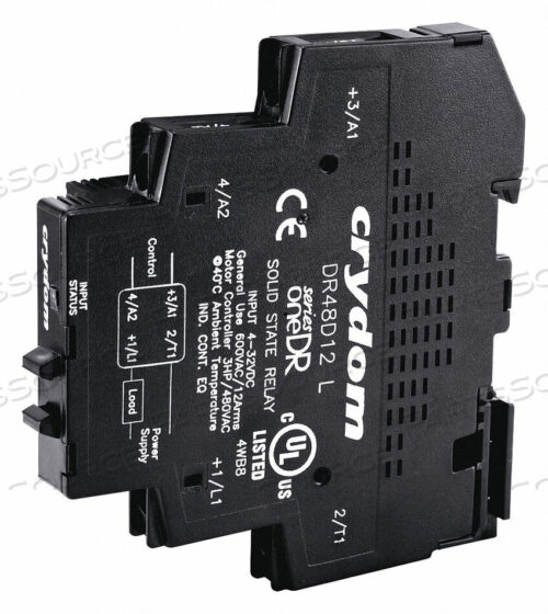 OEM#: DR48A12ТВЕРДОТЕЛЬНОЕ РЕЛЕ В 200 ДО 265 В ПЕРЕМЕННОГО ТОКА 12 от CRYDOM