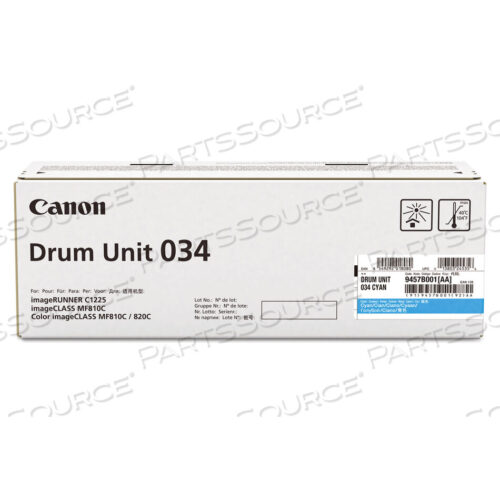 OEM#: 9457B001CANON DRUM UNIT 034 CYAN - ДЛЯ IMAGECLASS MF820CDN И MF810CDN - ПОЛНЫЙ РЕСУРС 34, от Canon (бытовая электроника)