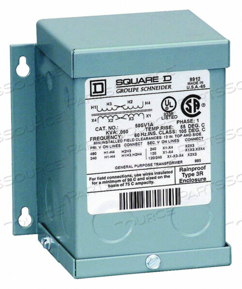 OEM#: 500SV51BTRANSFORMER 500VA 600VAC by Square D