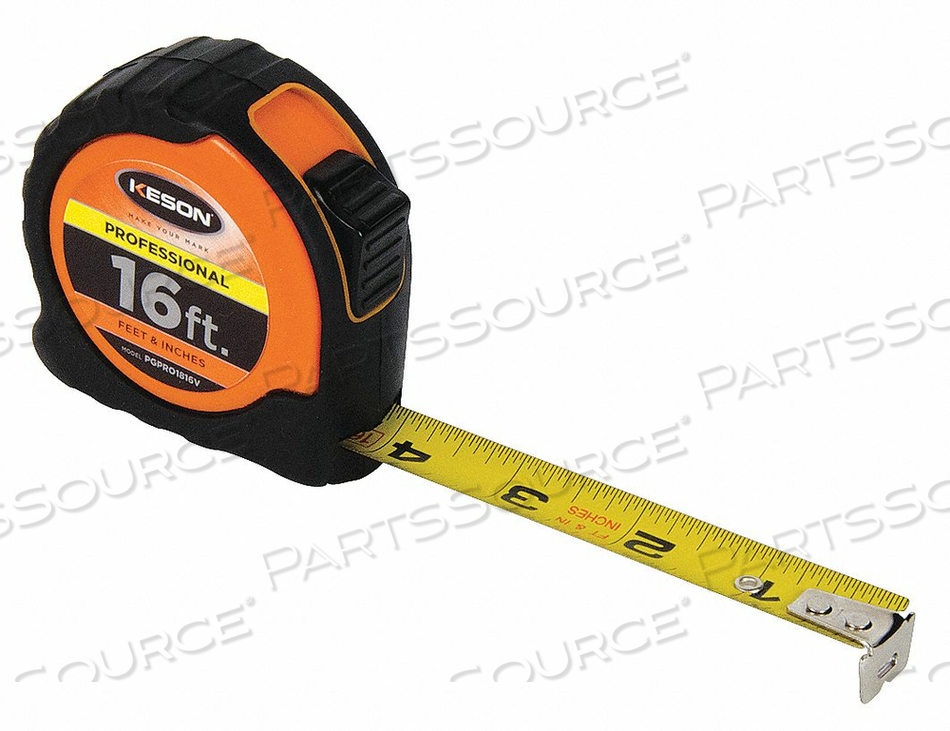 OEM#: PGPRO1816VРУЛЕТКА 1 ДЮЙМ X 16 ФУТОВ ОРАНЖЕВЫЙ/ЧЕРНЫЙ от Keson