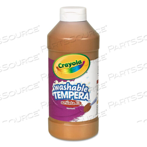 OEM#: 543115007ARTISTA II WASHABLE TEMPERA PAINT, BROWN, 16 OZ BOTTLE by Crayola