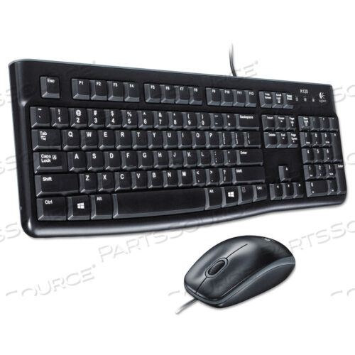 OEM#: 920-002565MK120 ПРОВОДНАЯ КЛАВИАТУРА + МЫШЬ, USB 2.0, ЧЕРНЫЙ от Logitech