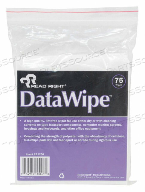 OEM#: REARR1250CLEANING WIPES PK75 от Read Right