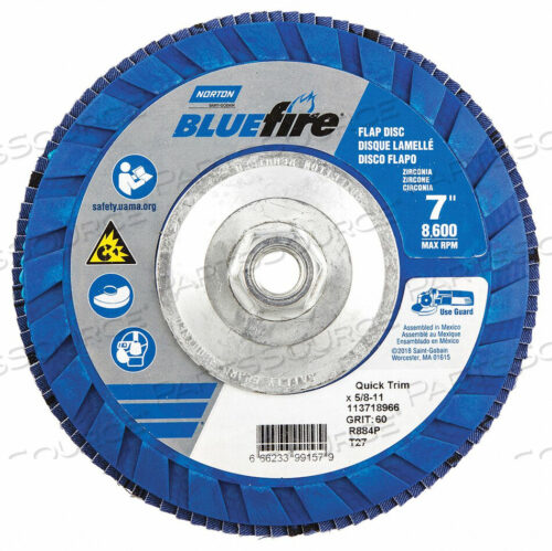 OEM#: 66623399157H5976 ЛЕПЕСТКОВЫЙ ДИСК 7 ДЮЙМОВ X 60 ЗЕРНИСТОСТЬ 5/8-11 от Norton | Saint-Gobain Abrasives