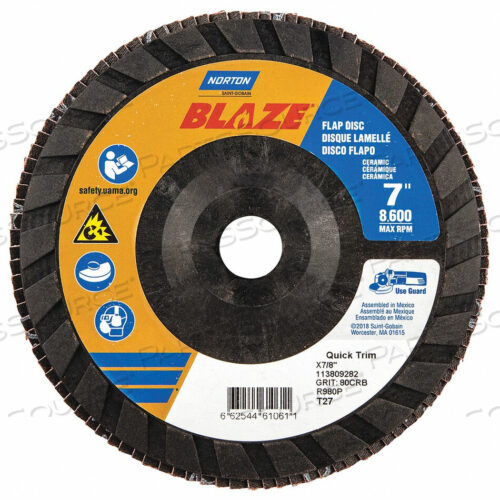 OEM#: 66254461061H5983 ЛЕПЕСТКОВЫЙ ДИСК 7 ДЮЙМОВ X 80 ЗЕРНИСТОСТЬ 7/8 от Norton | Saint-Gobain Abrasives