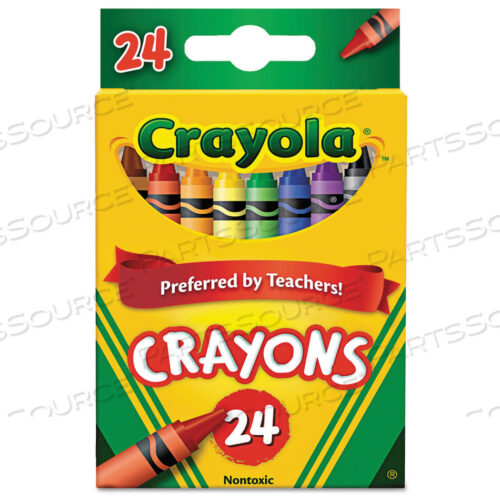 OEM#: 523024CLASSIC COLOR CRAYONS, PEGGABLE RETAIL PACK, 24 COLORS/PACK by Crayola