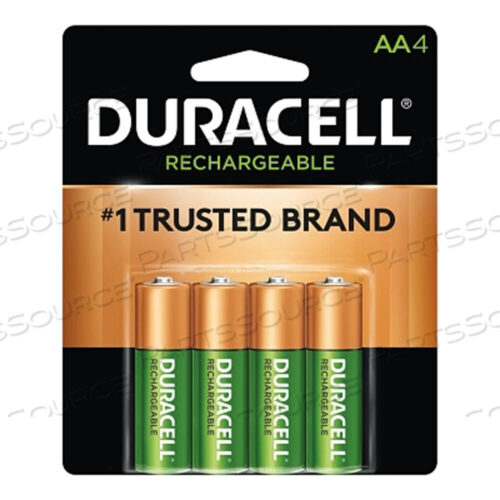 OEM#: DURNLAA4BCDPRE-CHARGEABLE CHARGEABLE BATTERY, NIMH, AA, 1.2V, 4 EA/PK от Duracell