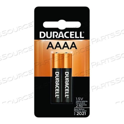 OEM#: DURMX2500B2PKБатарейка щелочная COPPERTOP, 1,5 В, AAAA, 2 шт./уп. от Duracell