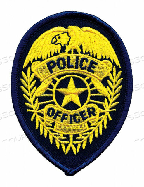 OEM#: 5125EMBRDRD PATCH POLICE OFF GOLD/DRK NAVY от Heros Pride