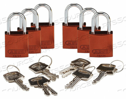 OEM#: 133294LOCKOUT PADLOCK KA BROWN 1-7/16 H PK6 от Brady Americas