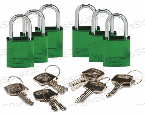 OEM#: 133263БЛОКИРОВОЧНЫЙ НАВЕСНОЙ ЗАМОК KD ЗЕЛЕНЫЙ 1-7/16 H PK6 от Brady Americas