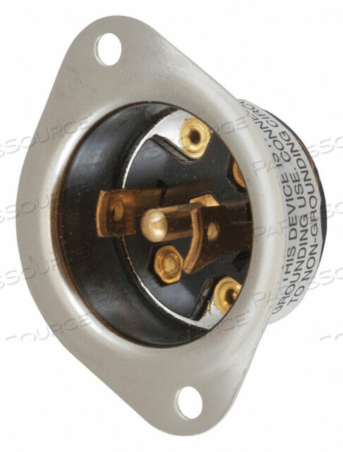 OEM#: HBL7486MIDGET LOCKING FLGD INLET NEMA ML-3P от Hubbell Incorporated, Wiring Device-Kellums