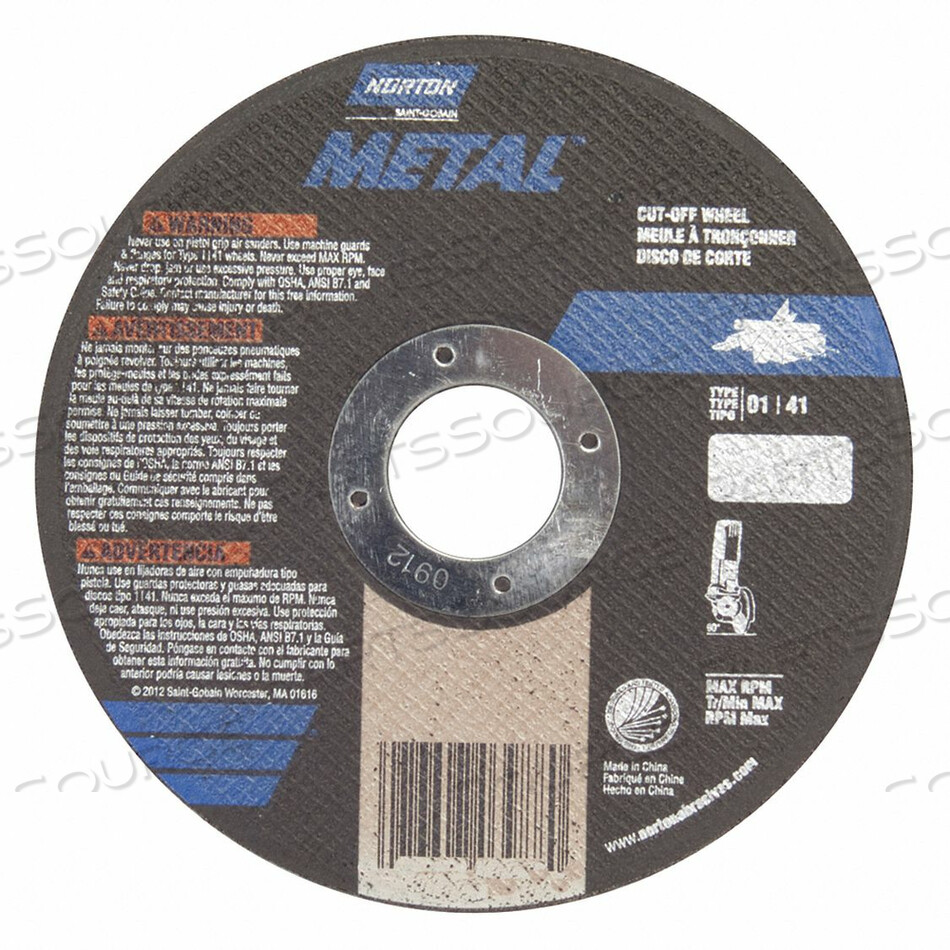 OEM#: 07660701616ОТРЕЗНОЙ КРУГ ПРАВЫЙ 4 X.040 X5/8 от Norton | Saint-Gobain Abrasives