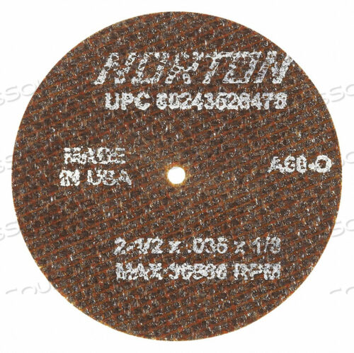 OEM#: 66243528476CUTOFF WHL TOOLROOM 2-1/2 X.035 X1/8 by Norton | Saint-Gobain Abrasives
