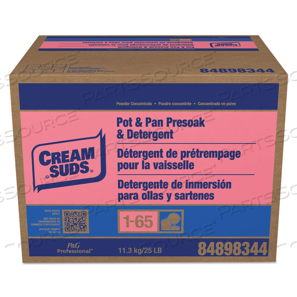 OEM#: 02120Ручное замачивание и моющее средство для кастрюль и сковородок без фосфатов, с запахом детской присыпки, порошок, коробка 25 фунтов от Cream Suds