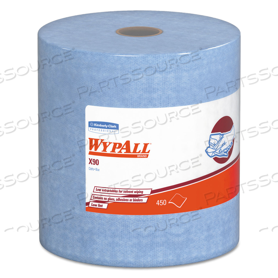 OEM#: 12889X90 ПОЛОТНА, РУЛОН БОЛЬШОГО РАЗМЕРА, 2-СЛОЙНЫЕ, 11,1 X 13,4, ЦВЕТ ДЕНИМ, 450/РУЛОН от WypAll