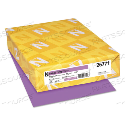 OEM#: 26771EXACT BRIGHTS PAPER, 20 LB BOND WEIGHT, 8.5 X 11, BRIGHT PURPLE, 500/СТОПА от Neenah