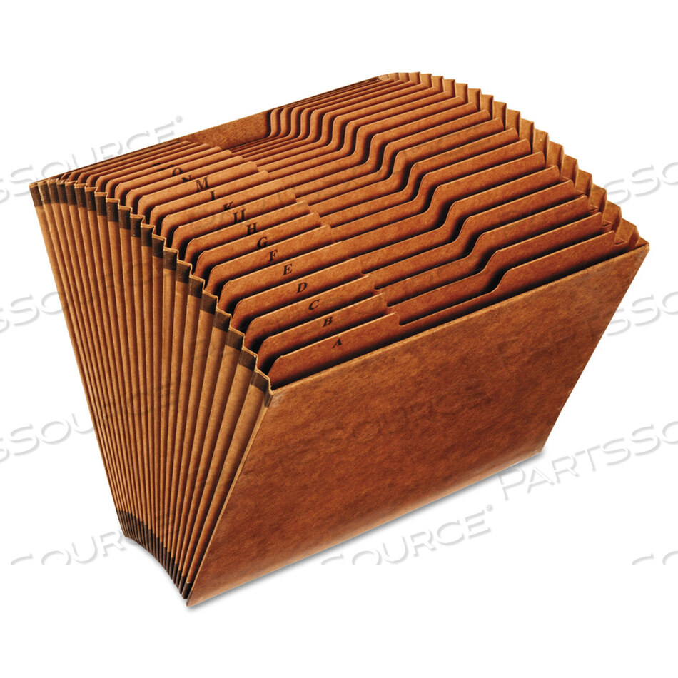 OEM#: R217AHDПАЙЛ-СТАДИОНА С ОТКРЫТЫМ ВЕРХОМ, ПРОЧНЫЙ, РАСШИРЯЮЩИЙСЯ, 21 СЕКЦИЯ, ЛЕПЕСТКИ НА 1/3, ФОРМАТ LETTER, REDROPE от Esselte Pendaflex Corp.