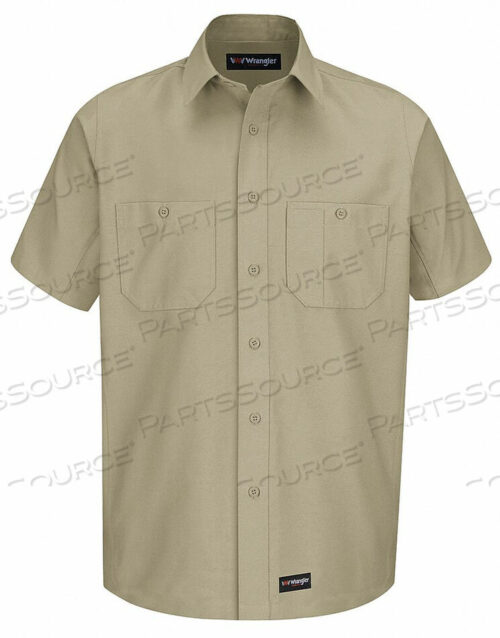 OEM#: WS20KH SSLLMENS CANVAS SHORT SLEEVE WORK SHIRT KHAKI LONG-L от Wrangler