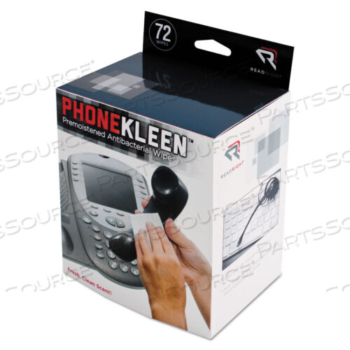 OEM#: RR1303PHONEKLEEN ВЛАЖНЫЕ САЛФЕТКИ, ТКАНЬ, 5 X 5, 72/КОРОБКА от Read Right
