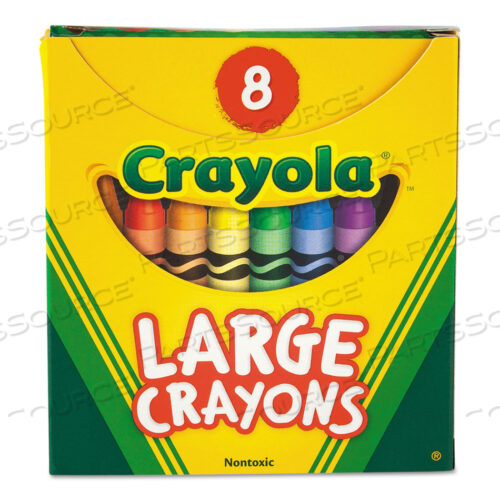 OEM#: 520080LARGE CRAYONS, TUCK BOX, 8 COLORS/BOX by Crayola