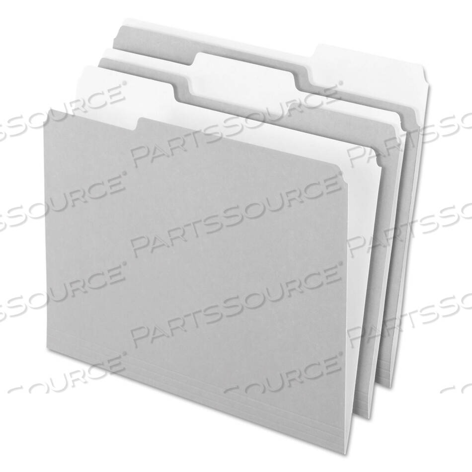 OEM#: 4210 ПАПКИ ДЛЯ АРХИВОВ 1/3 GRAINTERIOR, ЯРЛЫКИ ШИРИНОЙ 1/3: АССОРТИМЕНТ, ФОРМАТ LETTER, СЕРЫЕ, 100 ШТ./КОРОБКА от Esselte Pendaflex Corp.