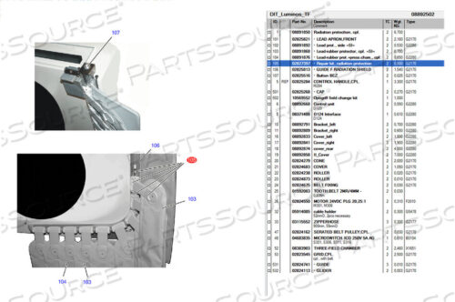 Заменяет Siemens Medical Solutions 2827397КОМПЛЕКТ ДЛЯ РЕМОНТА РАДИАЦИОННОЙ ЗАЩИТЫ