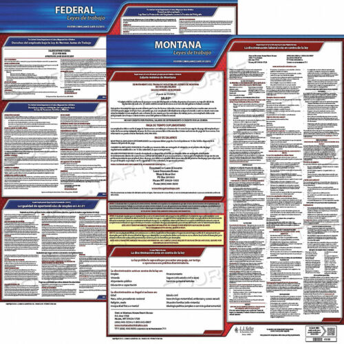 OEM#: 200-MT-KLABOR LAW POSTER KIT MT SPANISH 19 IN W by J.J. Keller & Associates