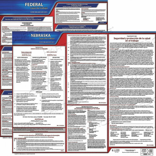 OEM#: 200-NE-1ПЛАКАТ ПО ТРУДОВОМУ ПРАВУ FED/STA NE SP 20INH 1YR от J.J. Keller & Associates