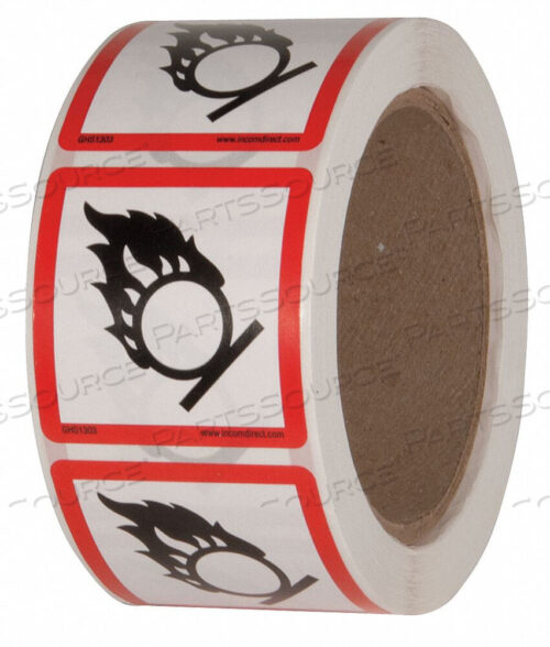 OEM#: GHS1303ЭТИКЕТКА БЕЗОПАСНОСТИ 2 ДЮЙМА Ш X 2 ДЮЙМА В от Incom Manufacturing