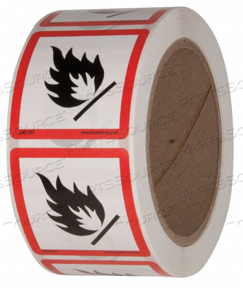 OEM#: GHS1307ЭТИКЕТКА БЕЗОПАСНОСТИ 2 ДЮЙМА Ш X 2 ДЮЙМА В от Incom Manufacturing