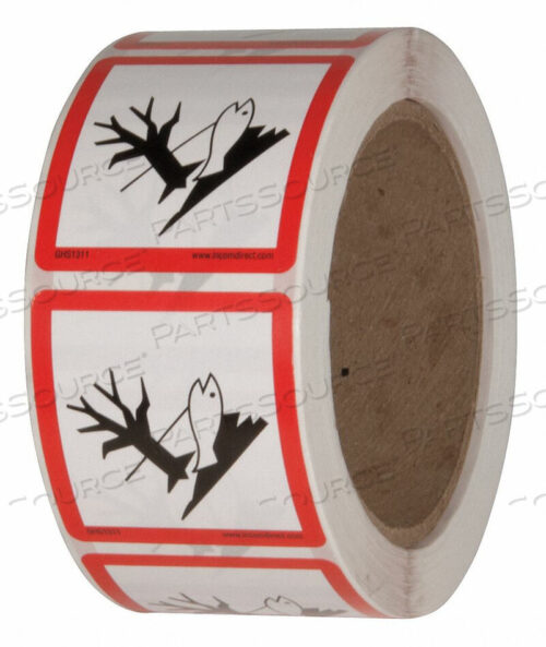 OEM#: GHS1311ЭТИКЕТКА БЕЗОПАСНОСТИ 2 ДЮЙМА Ш X 2 ДЮЙМА В PK500 от Incom Manufacturing