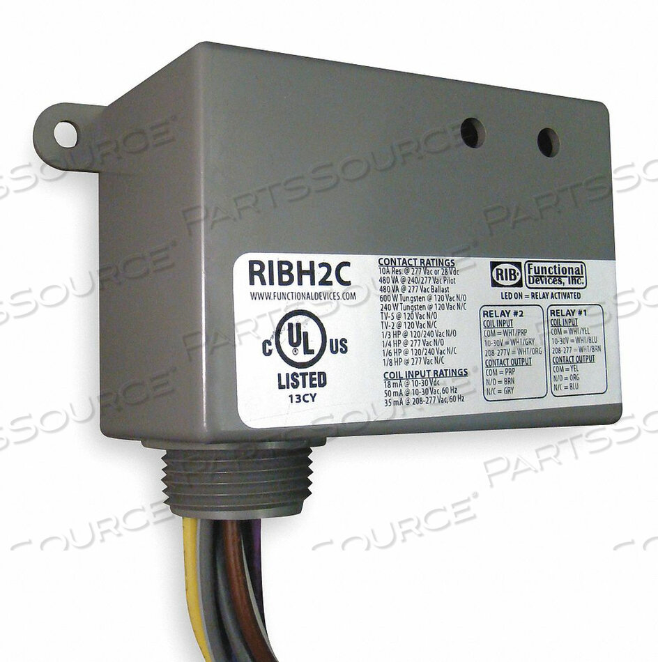 OEM#: RIBH2CRELAY 10-30VAC/DC 208-277VAC 10A 2 SPDT от RIB