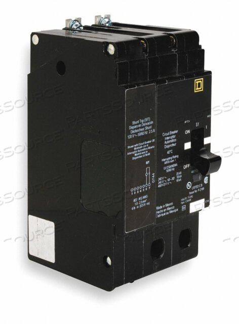 OEM#: EDB24040S АВТОМАТИЧЕСКИЙ ВЫКЛЮЧАТЕЛЬ 40A BOLT ON 277/480V 2P квадратный D