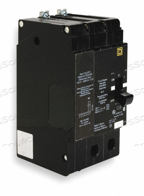 OEM#: EDB24015S АВТОМАТИЧЕСКИЙ ВЫКЛЮЧАТЕЛЬ 15A БОЛТ НА 277/480 В 2P квадратным D