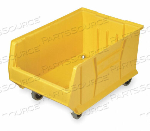 OEM#: QUS985MOBYLMOBILE HULK ПЛАСТИКОВЫЙ ШТАБЕЛИРОВАННЫЙ ЯЩИК, 18-1/2 Ш X 29-7/8 Г X 12 В, ЖЕЛТЫЙ от Quantum Storage Systems