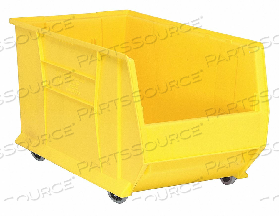 OEM#: QUS986MOBYLMOBILE HULK ПЛАСТИКОВЫЙ ШТАБЕЛИРОВАННЫЙ ЯЩИК, 16-1/2 Ш X 29-7/8 Г X 15 В, ЖЕЛТЫЙ от Quantum Storage Systems